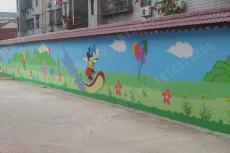 育溪中心幼儿园围墙长廊彩绘