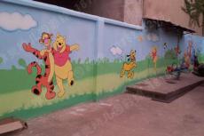 张家湾幼儿园围墙彩绘